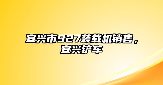 宜興市927裝載機銷售，宜興鏟車