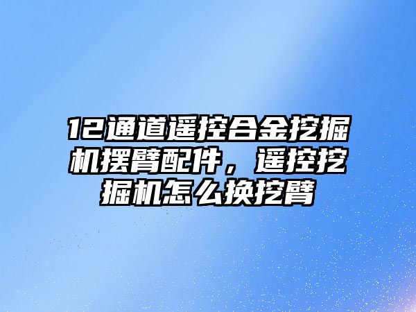 12通道遙控合金挖掘機擺臂配件，遙控挖掘機怎么換挖臂