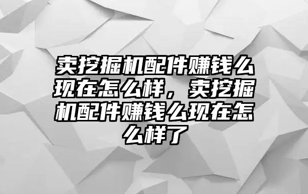 賣挖掘機配件賺錢么現(xiàn)在怎么樣，賣挖掘機配件賺錢么現(xiàn)在怎么樣了