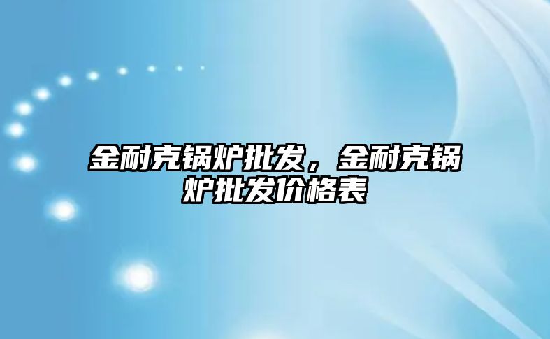 金耐克鍋爐批發(fā)，金耐克鍋爐批發(fā)價格表