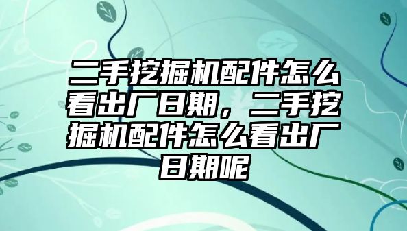 二手挖掘機(jī)配件怎么看出廠日期，二手挖掘機(jī)配件怎么看出廠日期呢