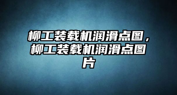 柳工裝載機潤滑點圖，柳工裝載機潤滑點圖片