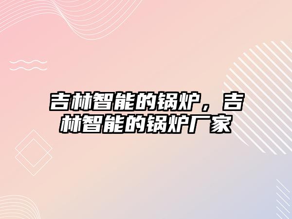 吉林智能的鍋爐，吉林智能的鍋爐廠家