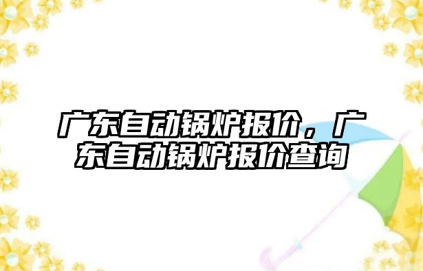 廣東自動鍋爐報價，廣東自動鍋爐報價查詢