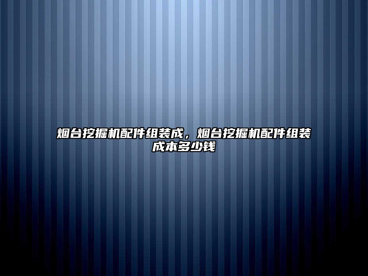 煙臺挖掘機配件組裝成，煙臺挖掘機配件組裝成本多少錢